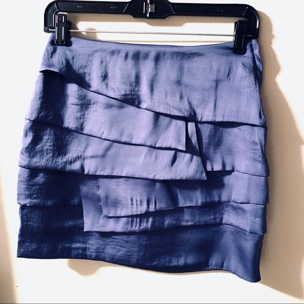 H&M purple layered skirt size 4